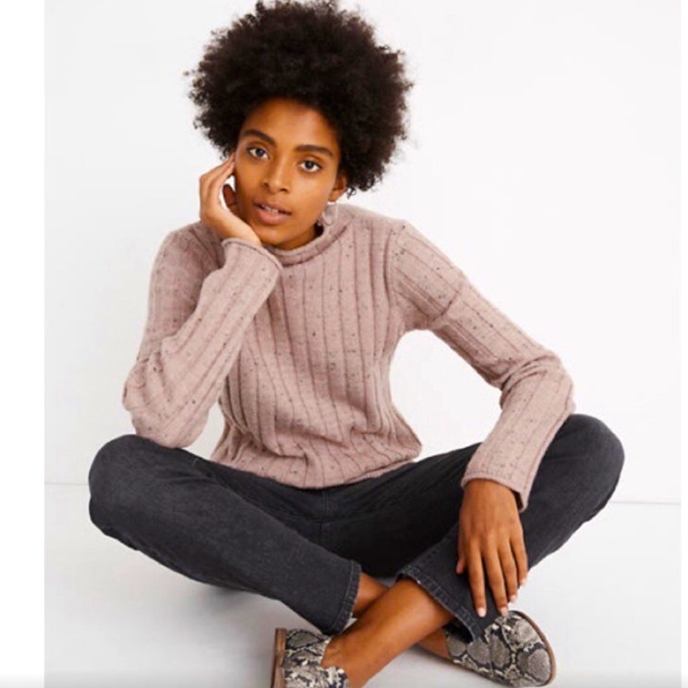 Madewell Donegal Everest Mockneck Sweater
